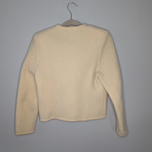 Vintage talbots 100% wool cardigan sweater button long sleeve top Womans size 6 - Picture 4 of 5